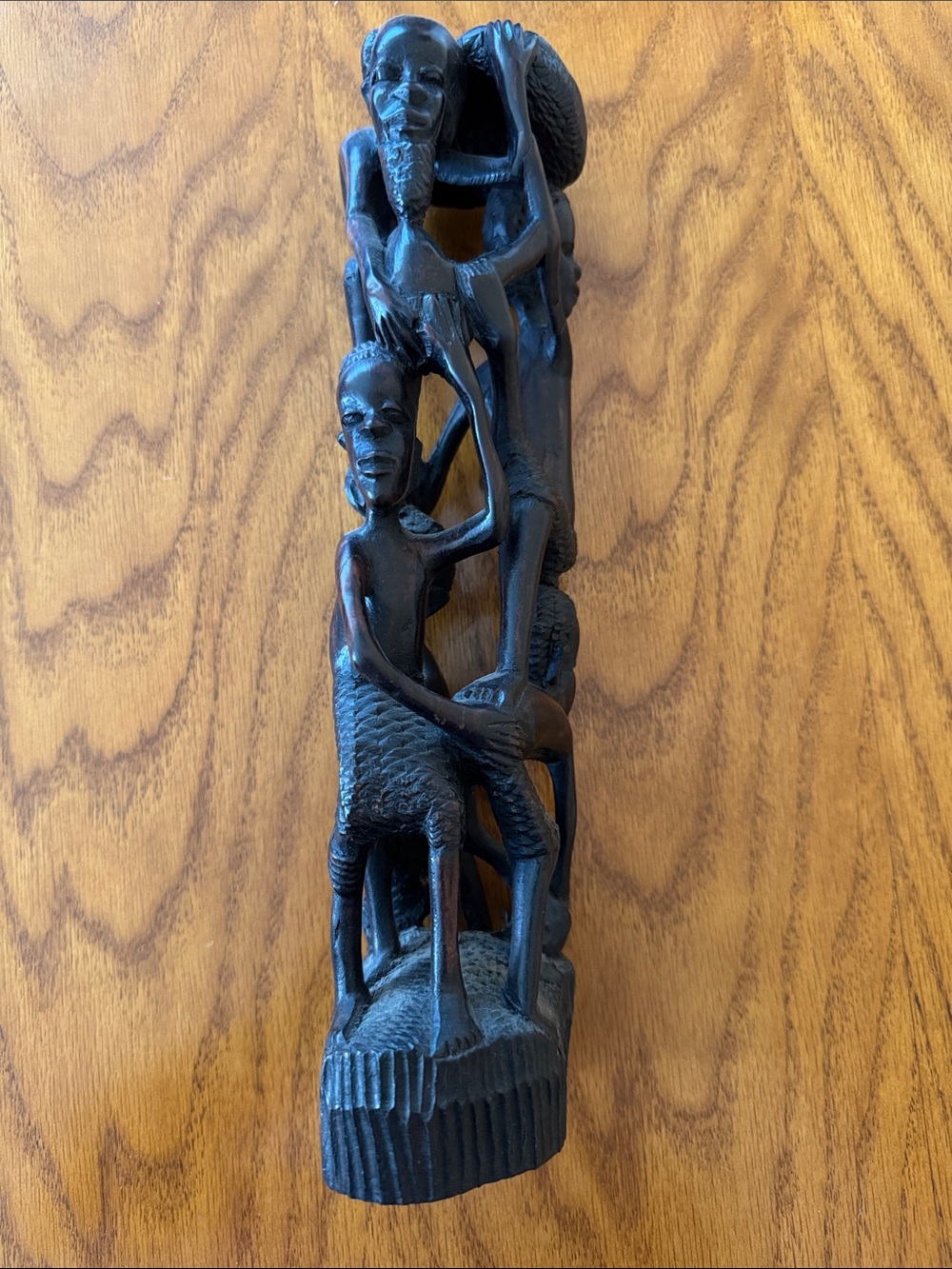 African Ebony Wood Sculpture-Tree of Life-Makonde Tribe - Picture 2 of 15